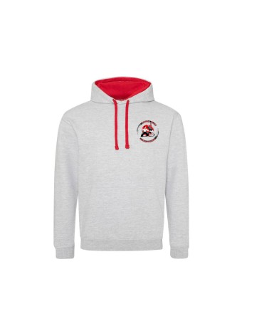 Sweat capuche contrastée | Aïkido Club Saint Jean D'angely