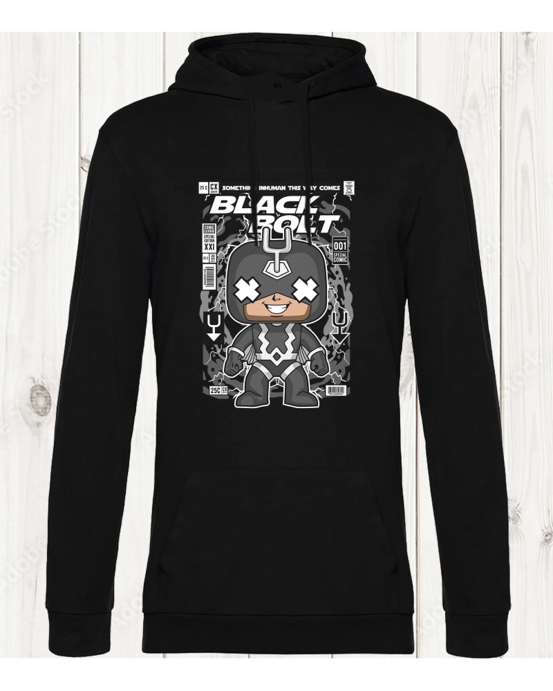 Sweat-shirt Black Bolt – Style Super-Héros Inhumain et Iconique