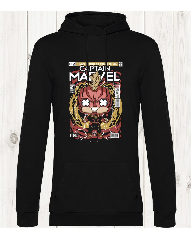 Sweat-shirt Captain Marvel – L'Énergie et le Pouvoir entre vos mains