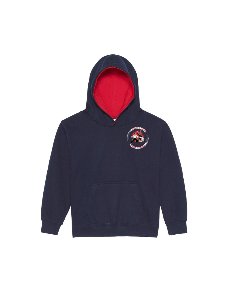 Sweat enfant capuche contrastée | Aïkido Club Saint Jean D'angely