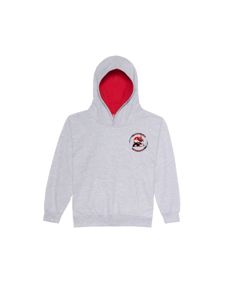 Sweat enfant capuche contrastée | Aïkido Club Saint Jean D'angely