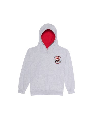 Sweat enfant capuche contrastée | Aïkido Club Saint Jean D'angely