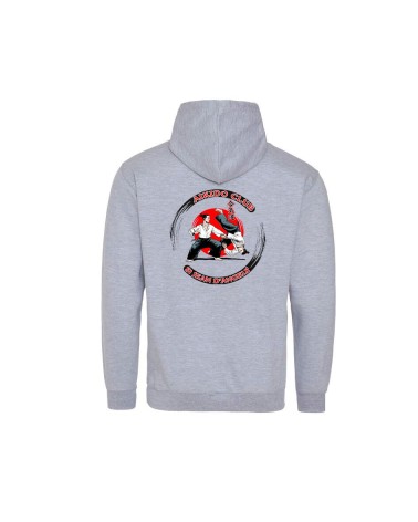 Sweat enfant capuche contrastée | Aïkido Club Saint Jean D'angely