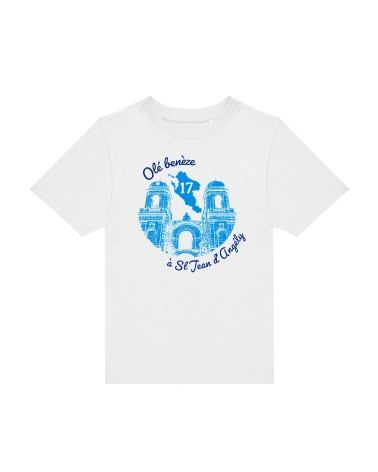 Tee-shirt enfant “Olé benèze à St Jean d’Angély” – Pour les petits fiers de leur ville 👧🧒