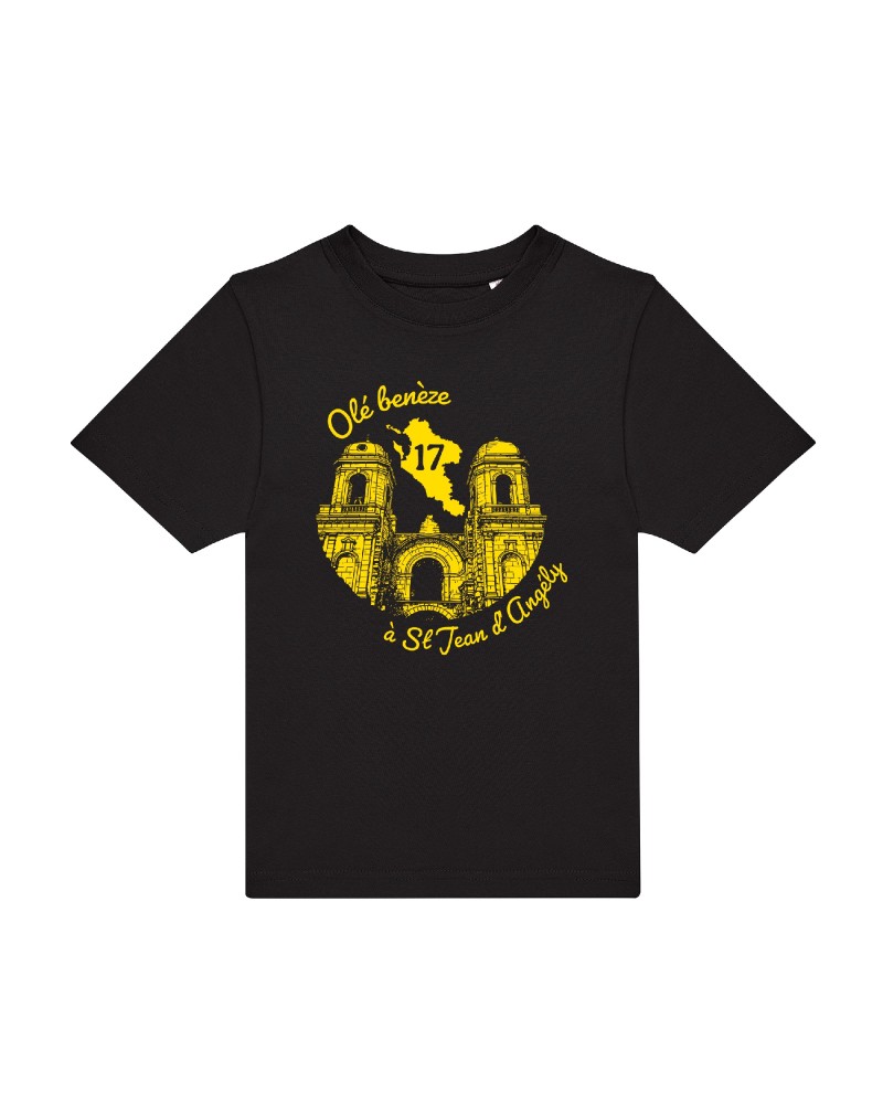 Tee-shirt enfant “Olé benèze à St Jean d’Angély” – Pour les petits fiers de leur ville 👧🧒