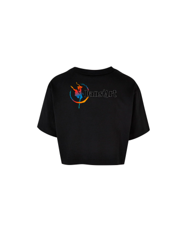 Tee-shirt court oversize femme “Dans’Art” – L’attitude danse en toute liberté 🖤