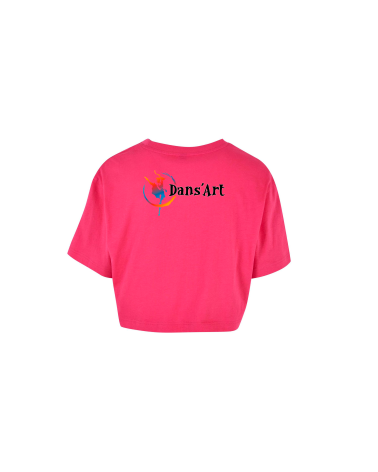 Tee-shirt court oversize femme “Dans’Art” – L’attitude danse en toute liberté 🖤