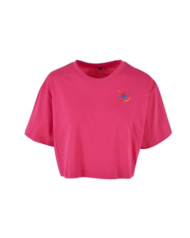 Tee-shirt court oversize femme “Dans’Art” – L’attitude danse en toute liberté 🖤