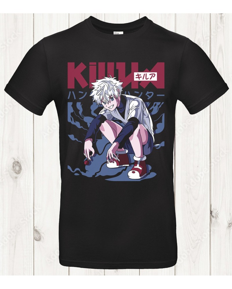 Tee-shirt Hunter x Hunter “Killua Street Shadow” – Froid, rapide, stylé ⚡🖤