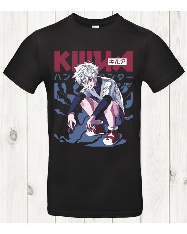 Tee-shirt Hunter x Hunter “Killua Street Shadow” – Froid, rapide, stylé ⚡🖤