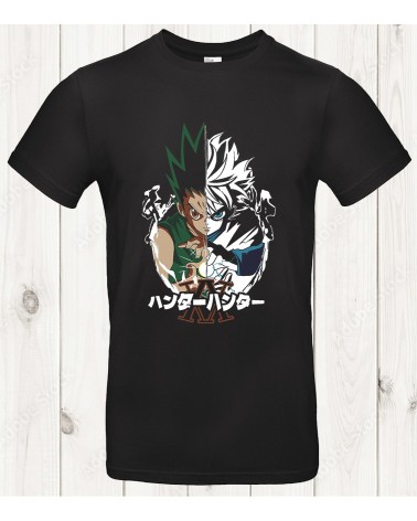 Tee-shirt Hunter x Hunter “Gon x Killua Duality” – Deux destins, une même énergie ⚔️⚡
