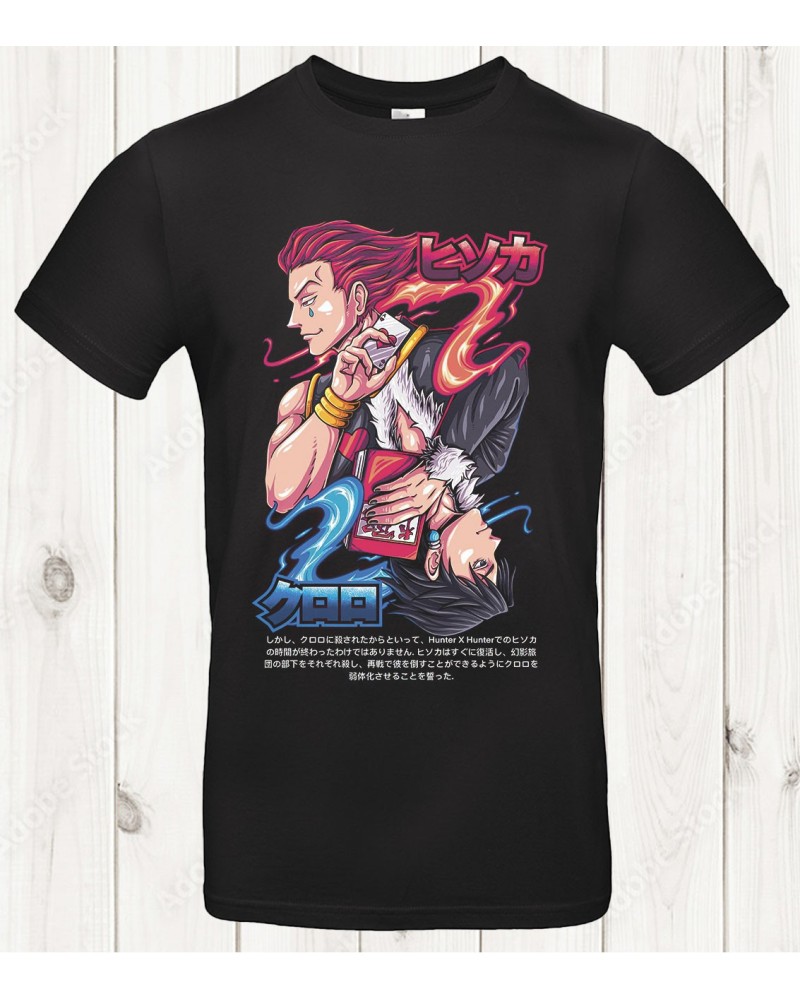 Tee-shirt Hunter x Hunter “Hisoka vs Chrollo” – Duel de génie et de chaos 🎭📖