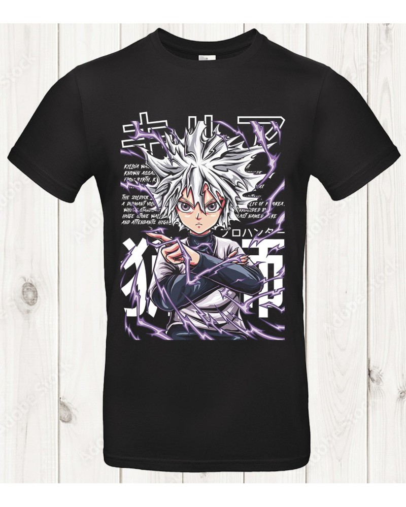 Tee-shirt Hunter x Hunter “Killua Voltage” – L’éclair qui pense avant d’agir ⚡🧠