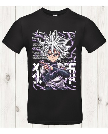Tee-shirt Hunter x Hunter “Killua Voltage” – L’éclair qui pense avant d’agir ⚡🧠