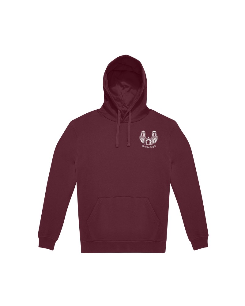 Sweat à capuche “St Jean d’Angély” – Visuel cœur + dos, design Ben