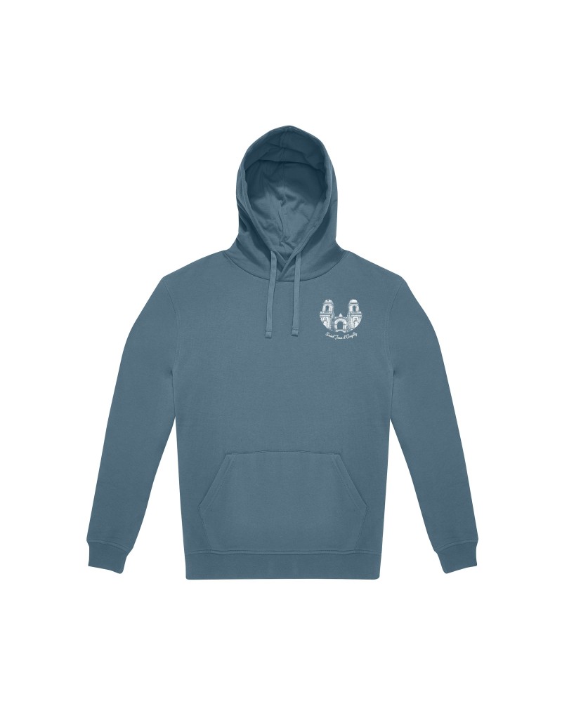 Sweat à capuche “St Jean d’Angély” – Visuel cœur + dos, design Ben