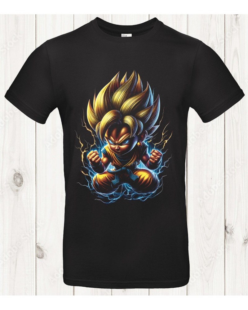 Tee-shirt Dragon Ball “Mini Saiyan” – Petit format, grosse puissance ⚡👊