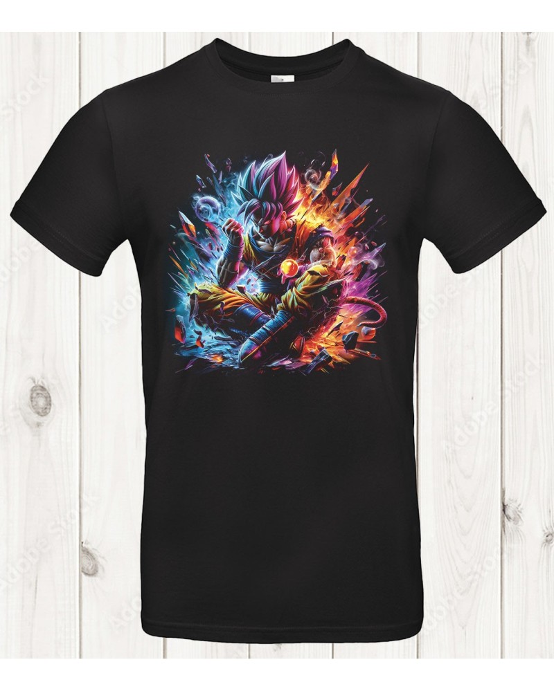 Tee-shirt Dragon Ball “Meditation Power” – Calme avant le chaos ⚡🧘‍♂️