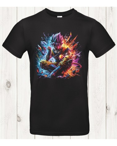 Tee-shirt Dragon Ball “Meditation Power” – Calme avant le chaos ⚡🧘‍♂️