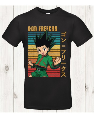 T-shirt Gon Freecss – Style Rétro Vintage & Énergie Manga