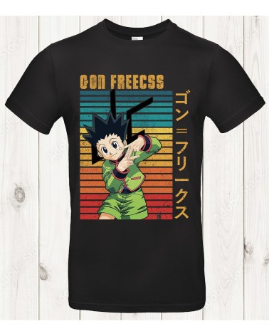 T-shirt Gon Freecss – Vintage Colors & Good Vibes Manga