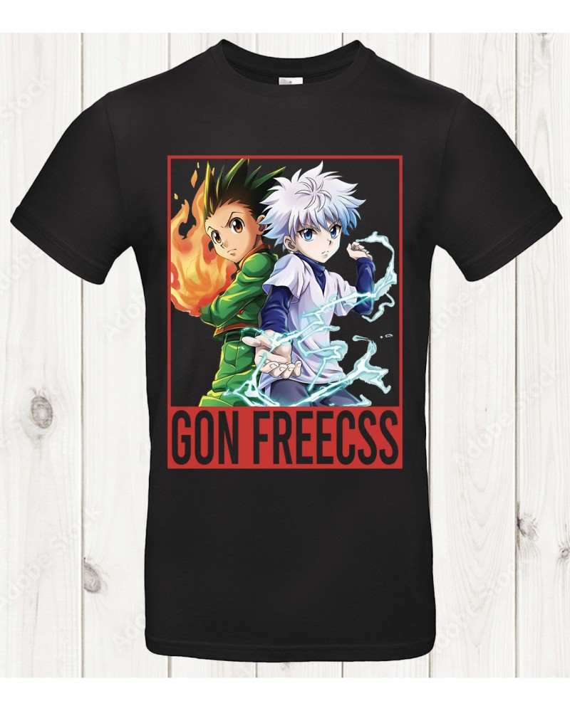 T-shirt Gon & Killua – Duo Minimaliste & Puissance Shōnen