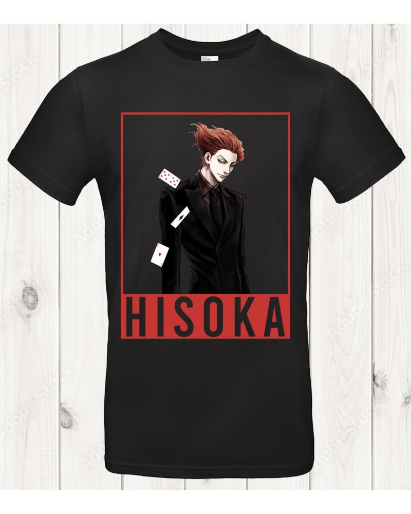 T-shirt Hisoka – Élégance Sombre & Aura de Magicien Rouge