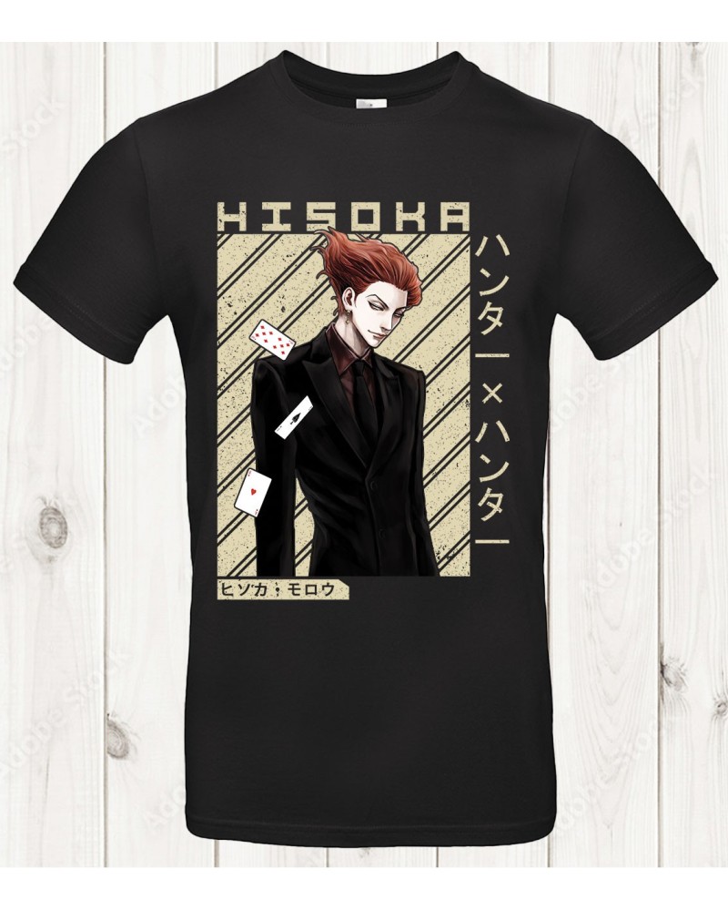T-shirt Hisoka – Vintage Manga & Élégance Mortelle