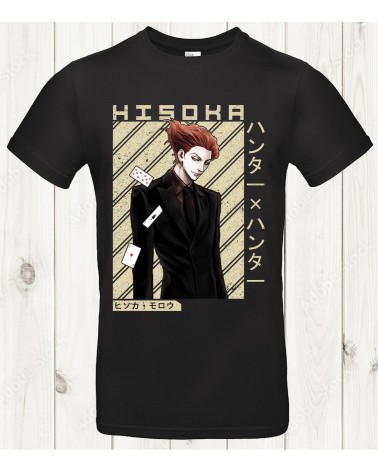 T-shirt Hisoka – Vintage Manga & Élégance Mortelle