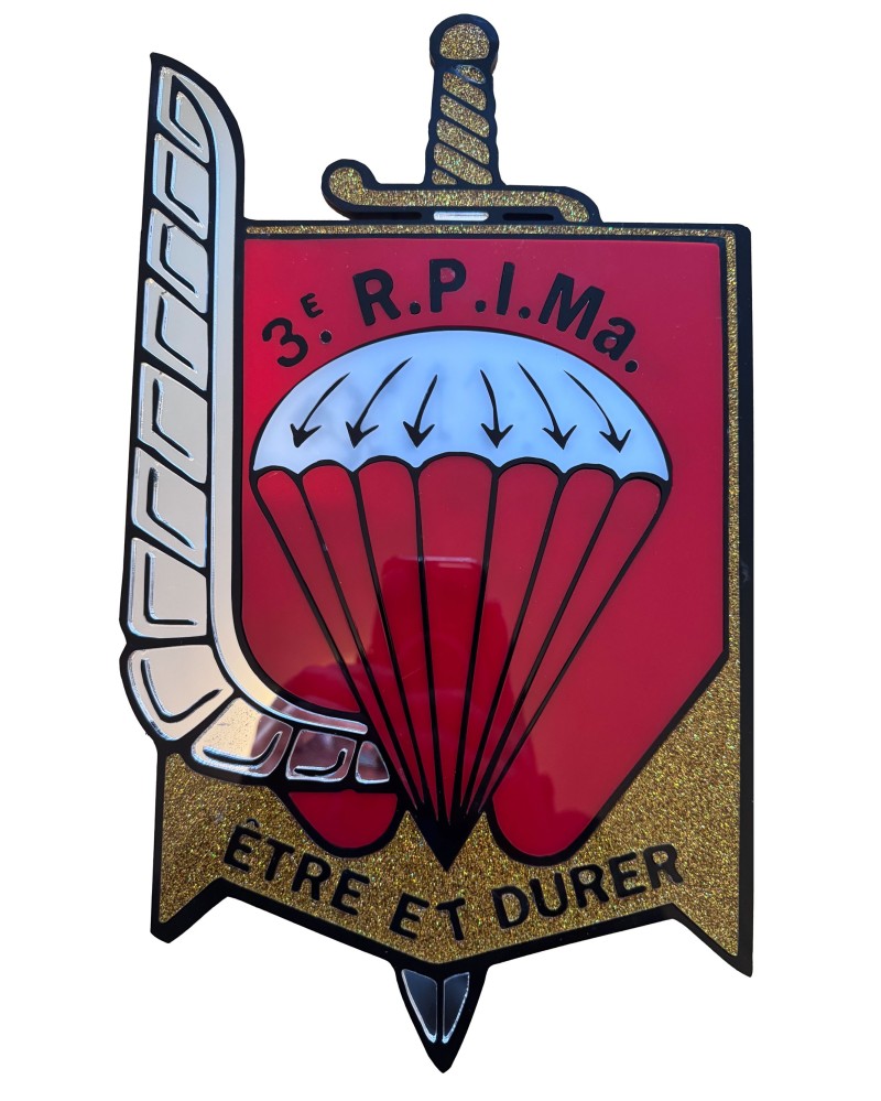 Enseigne Murale 3e RPIMa – Plexiglas Multi-Couche Premium