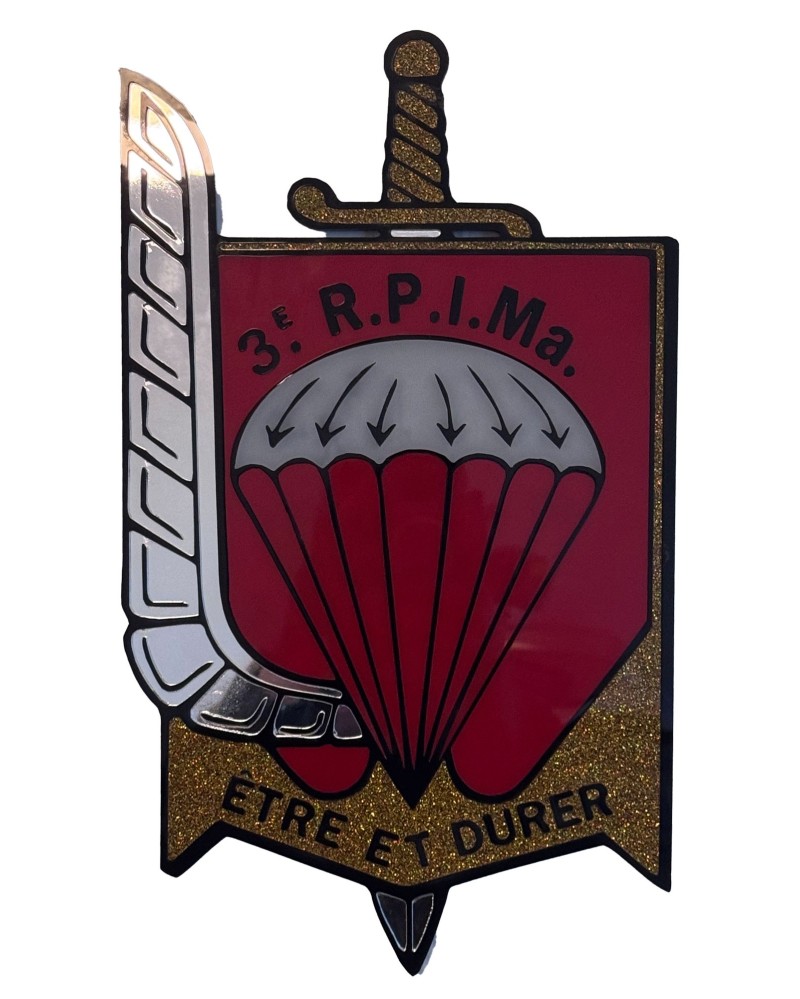 Enseigne Murale 3e RPIMa – Plexiglas Multi-Couche Premium