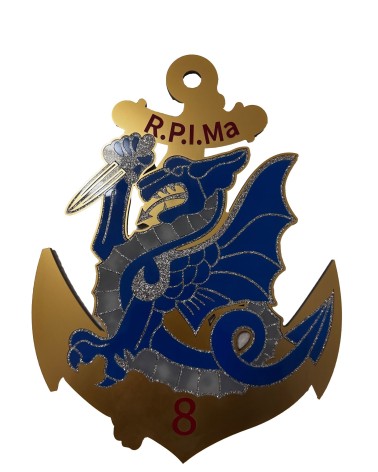 Enseigne Murale 8e RPIMa – Plexiglas Multi-Couche Premium